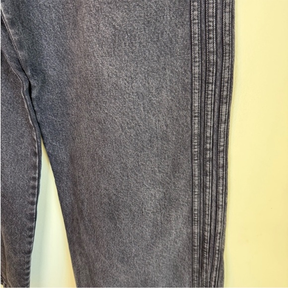 ADIDAS Charcoal Wide Leg Women's Jeans - Picture 8 of 9